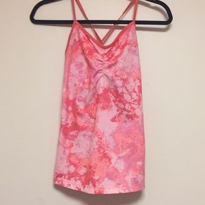 Pink workout tank